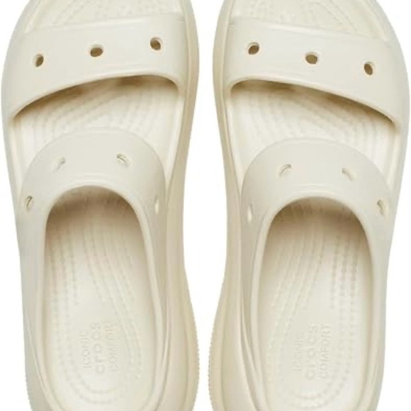 CROCS Shoes - 14. NEW size 10 Crocs White Slide Sandals
